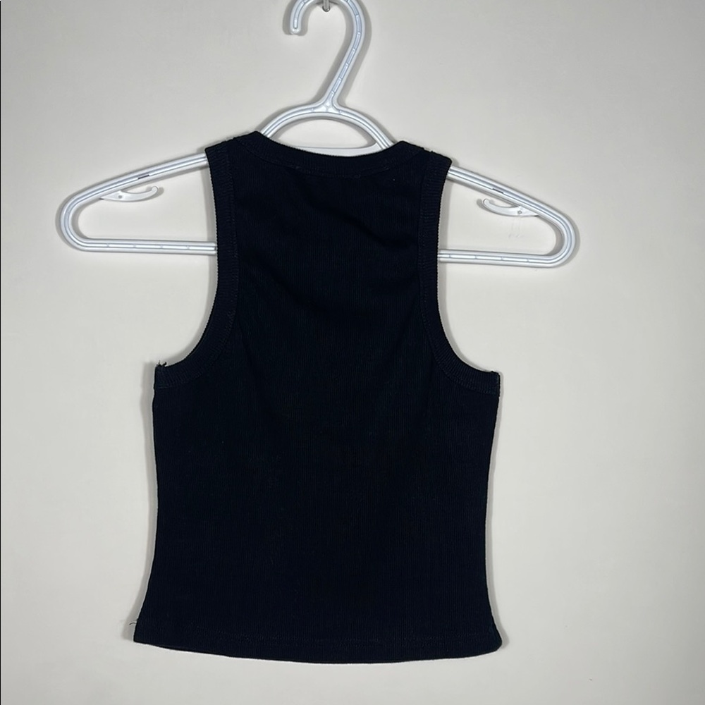 White Fox Ribbed Tank Top - Picture 3 of 4